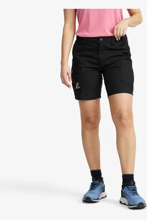 RevolutionRace Rambler Lightweight Pro Shorts Naiset Black, Koko:2XL - > Housut > Shortsit