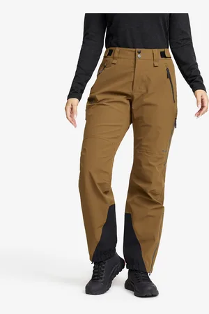 RevolutionRace Cyclone 3L Shell Pants Naiset Rubber, Koko:M - > Housut > Sade- Ja Kuorihousut
