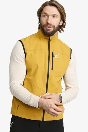 RevolutionRace Venue Light Softshell Vest Miehet Harvest Gold, Koko:2XL - > Liivit