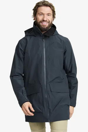 RevolutionRace Nevis 2L Parka Miehet Blueberry, Koko:2XL - > Sade- Ja Kuoritakit