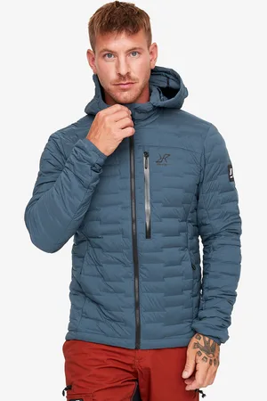 RevolutionRace Flex Stretch Down Jacket Miehet Moonlit Ocean, Koko:2XL - Ulkoilutakki, Kuoritakki & Tuulitakki