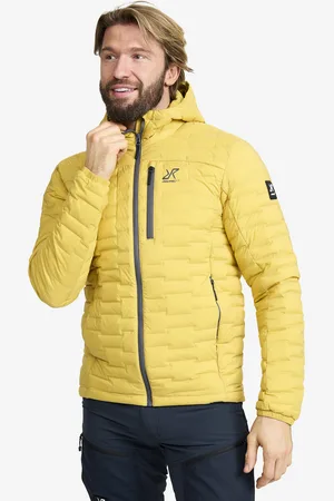 RevolutionRace Flex Stretch Down Jacket Miehet Sauterne, Koko:S - Ulkoilutakki, Kuoritakki & Tuulitakki
