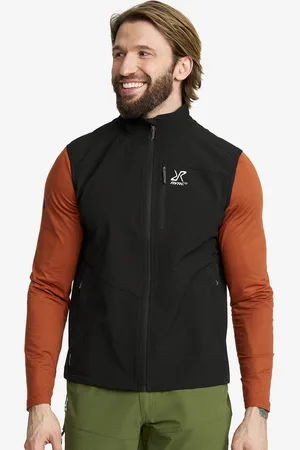 RevolutionRace Venue Light Softshell Vest Miehet Black, Koko:L - > Liivit
