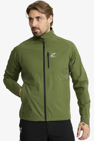 RevolutionRace Venue Light Softshell Jacket Miehet Cypress, Koko:2XL - > Softshell-takit