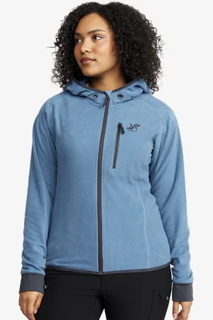 RevolutionRace Trekker Hoodie Naiset Stellar, Koko:2XL - > Paidat > Fleecet & Välikerrokset
