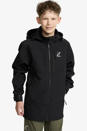 RevolutionRace Hiball Softshell Jacket Teens Black, Koko:146 - Lapset & Nuoret > Takit