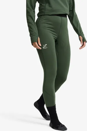 RevolutionRace Waffle Baselayer Pants Naiset Garden Topiary, Koko:3XL - > Aluskerrastot