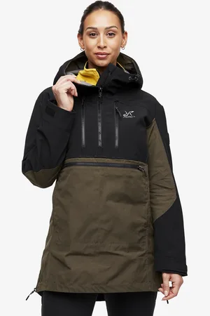 RevolutionRace Outdoor Anorak Naiset Mud, Koko:L - Ulkoilutakki, Kuoritakki & Tuulitakki