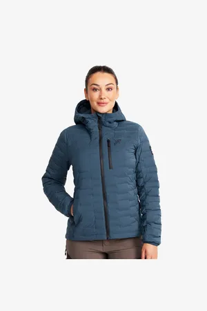 RevolutionRace Flex Stretch Down Jacket Naiset Moonlit Ocean, Koko:2XL - Ulkoilutakki, Kuoritakki & Tuulitakki