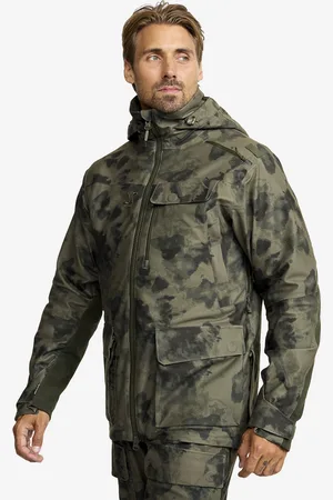 RevolutionRace Trace Silent Pro 2L Jacket Miehet Camo Deep Depths, Koko:2XL - > Sade- Ja Kuoritakit