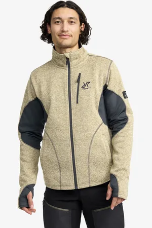 RevolutionRace Fusion Fleece Miehet Khaki, Koko:3XL - Miehet > Paidat > Fleece & Välikerrokset