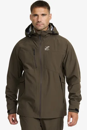 RevolutionRace Cloud 3L Shell Jacket Miehet Mud, Koko:2XL - > Sade- Ja Kuoritakit