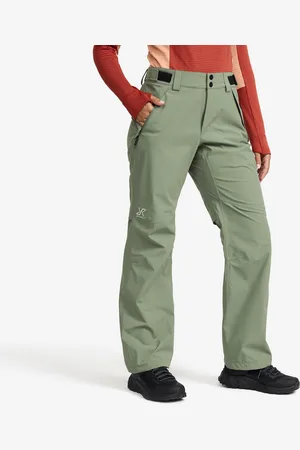 RevolutionRace Cloud 3L Shell Pants Naiset Dusty Green, Koko:2XL - > Housut > Sade- Ja Kuorihousut