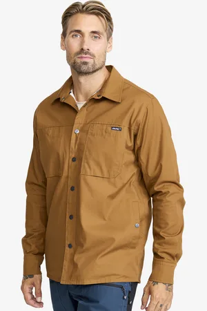 RevolutionRace Outback Fleece Lined Overshirt Miehet Rubber, Koko:2XL - Miehet > Paidat > Kauluspaidat