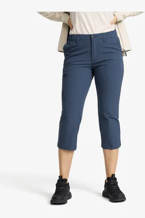 RevolutionRace Adventure 3/4 Stretch Pants Naiset Moonlit Ocean, Koko:2XL - Ulkoiluhousut, Vaellushousut & Retkeilyhousut