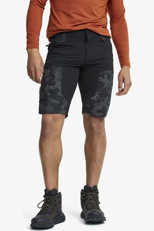 RevolutionRace RVRC GP Shorts Miehet Anthracite Camo, Koko:2XL - > Shortsit