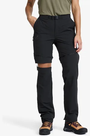RevolutionRace Elevate Hiking Zip-off Pants Naiset Black, Koko:2XL - Zip-off-housut