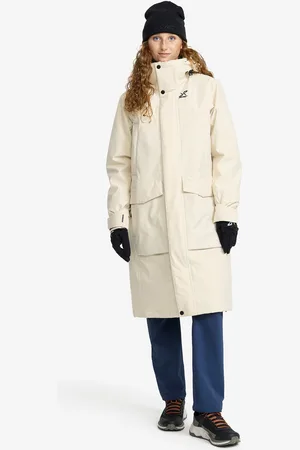 RevolutionRace Rhyme 2L Insulated Parka Naiset Oatmeal, Koko:2XL - Ulkoilutakki, Kuoritakki & Tuulitakki