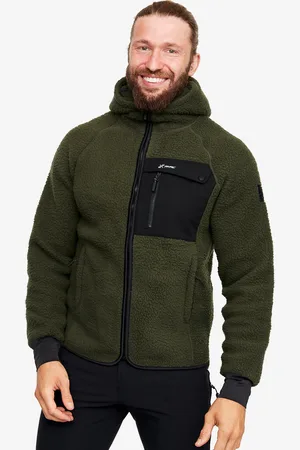 RevolutionRace Sherpa Hoodie Miehet Forest Night, Koko:4XL - Miehet > Paidat > Fleece & Välikerrokset