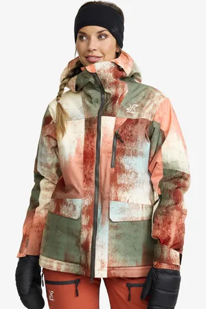 RevolutionRace Halo 2L Insulated Ski Jacket Naiset Bruschetta/Dusty Green, Koko:2XL - Ulkoilutakki, Kuoritakki & Tuulitakki