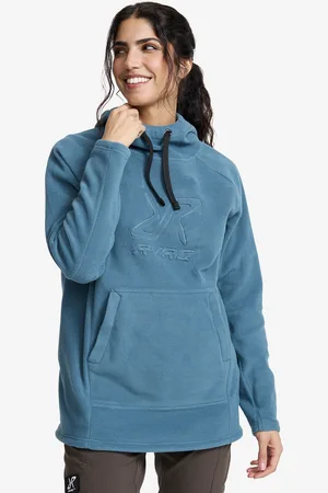 RevolutionRace Polar Fleece Hoodie Naiset Blue Ashes, Koko:2XL - > Paidat > Hupparit & Svetarit