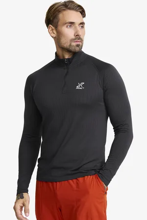 RevolutionRace Focus Half-zip Seamless Top Miehet Anthracite, Koko:3XL-4XL - Miehet > Paidat > Pitkähihaiset Paidat