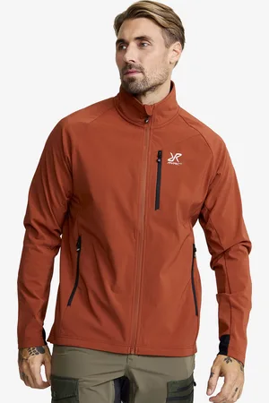 RevolutionRace Exciter Light Softshell Jacket Miehet Rusty Orange, Koko:2XL - > Softshell-takit