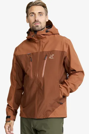 RevolutionRace Silence Proshell 3L Jacket Miehet Dusty Orange/Rusty Walnut, Koko:2XL - > Sade- Ja Kuoritakit