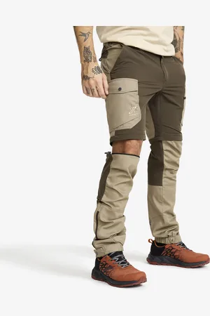 RevolutionRace Rambler Lightweight Zip-off Pants Miehet Mud/Brindle, Koko:2XL - Ulkoiluhousut, Vaellushousut & Retkeilyhousut