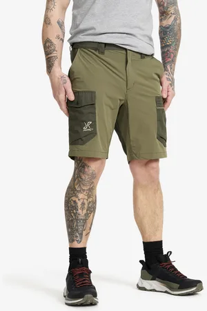 RevolutionRace Rambler Lightweight Pro Shorts Miehet Kalamata, Koko:2XL - > Shortsit