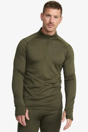 RevolutionRace Waffle Half-zip Baselayer Top Miehet Grape Leaf, Koko:S - Miehet > Aluskerrastot