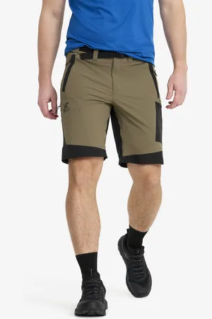 RevolutionRace Elevate Pro Hiking Shorts Miehet Light MossGray/Black, Koko:2XL - > Shortsit