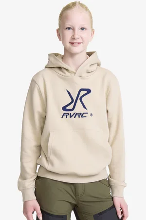 RevolutionRace RVRC Hoodie Teens Oatmeal/Navy, Koko:146 - Lapset & Nuoret > Paidat > Hupparit