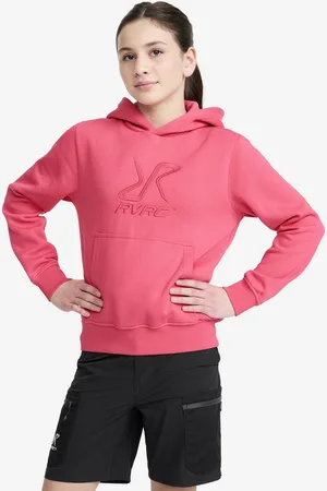 RevolutionRace RVRC Hoodie Teens Fandango Pink/Raspberry Sorbet, Koko:146 - Lapset & Nuoret > Paidat > Hupparit