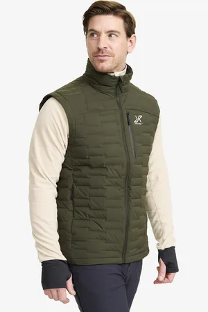 RevolutionRace Flex Stretch Down Vest Miehet Forest Night, Koko:2XL - > Liivit