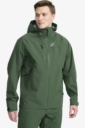 RevolutionRace Cloud 3L Shell Jacket Miehet Garden Topiary, Koko:2XL - > Sade- Ja Kuoritakit