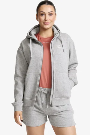 RevolutionRace RVRC Full-zip Hoodie Naiset Grey Melange, Koko:2XL - > Paidat > Hupparit & Svetarit