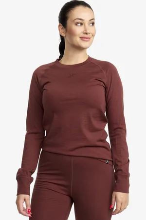 RevolutionRace Mount Merino Long Sleeve Top Naiset Earth, Koko:XL - > Aluskerrastot