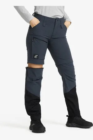 RevolutionRace Range Pro Stretch Zip-off Pants Naiset Blueberry/Black, Koko:2XL - Zip-off-housut