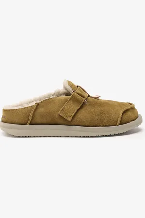 Satorisan Uwabaki Clog Strap Suede | Mid Brown