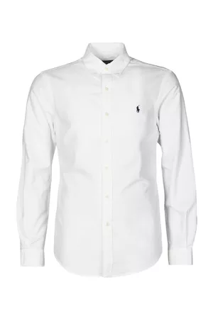 Ralph Lauren Pitkähihainen paitapusero CHEMISE CINTREE SLIM FIT EN OXFORD LEGER TYPE CHINO COL BOUTONNE EU XXL