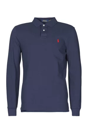 Ralph Lauren Pitkähihainen poolopaita POLO AJUSTE DROIT EN COTON BASIC MESH LOGO PONY PLAYER EU XXL