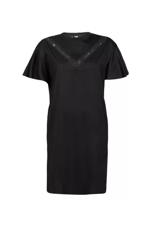 Karl Lagerfeld Lyhyt mekko LACE INSERT JERSEY DRESS EU S