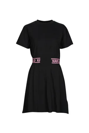 Karl Lagerfeld Lyhyt mekko JERSEY DRESS W/LOGO WAIST EU XS