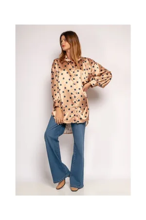 Fashion brands Paitapusero / Kauluspaita JS21602-4_CAMEL Yksi Koko