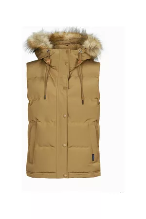 Superdry Parkatakki VINTAGE EVEREST FAUX FUR GILET DE 36