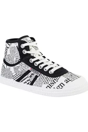 Kawasaki Tennarit News Paper Canvas Boot K202413 1002 White 36