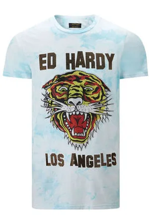 ED HARDY Lyhythihainen t-paita Los tigre t-shirt turquesa EU S
