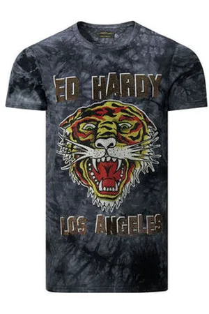 ED HARDY Lyhythihainen t-paita Los tigre t-shirt black EU S