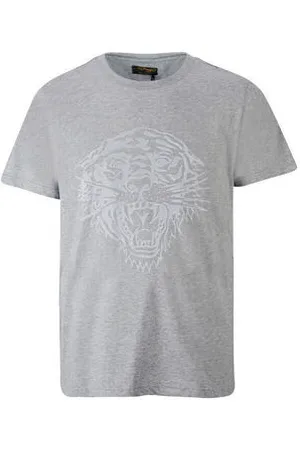 ED HARDY Lyhythihainen t-paita Tiger glow t-shirt mid-grey EU M